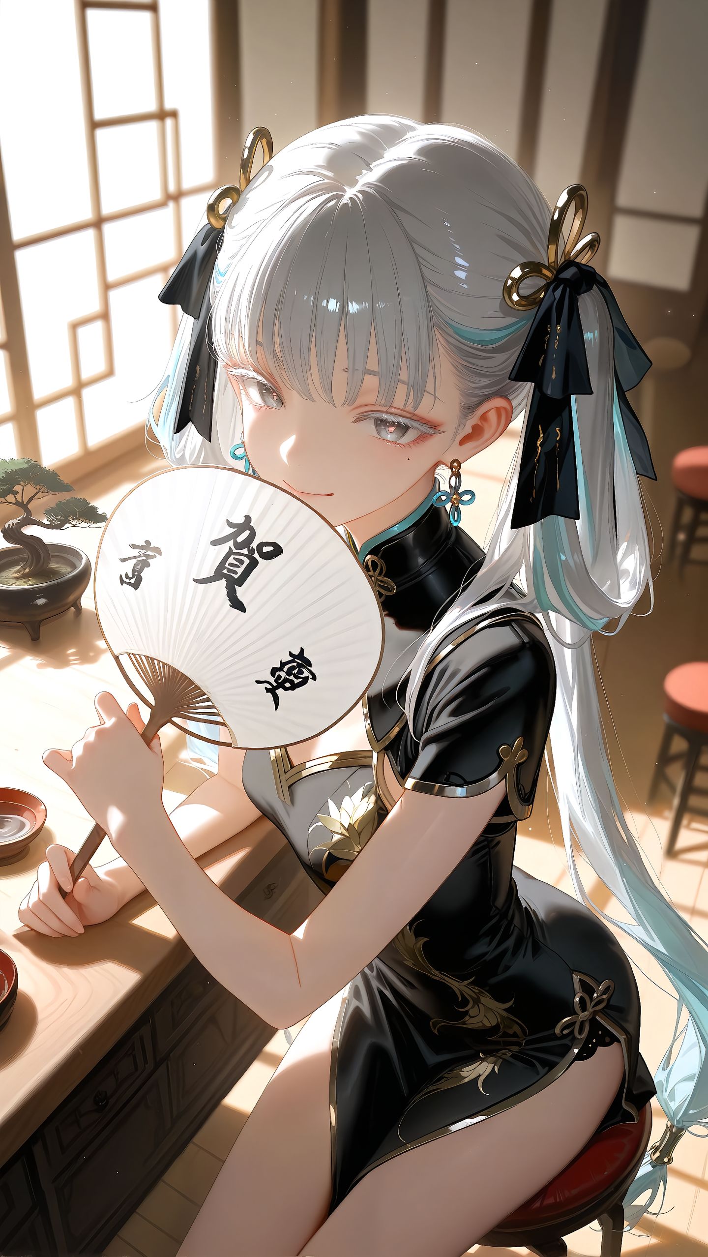 鸣潮角色穿上旗袍后~ 卡提希娅 坎特蕾拉 守岸人 尤诺