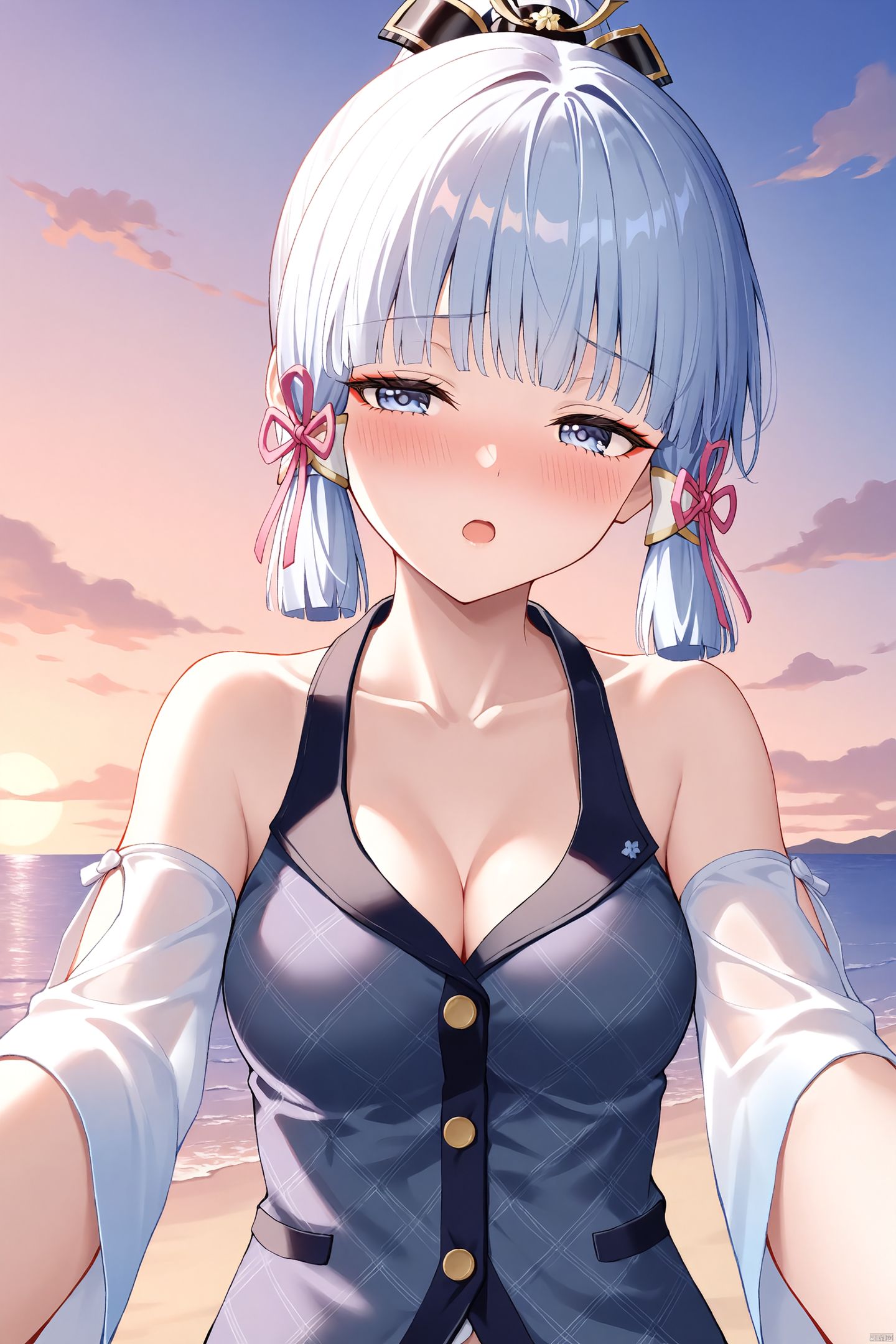 手机壁纸系列。百变绫华#二次元少女 #二次元美图 #神里绫华