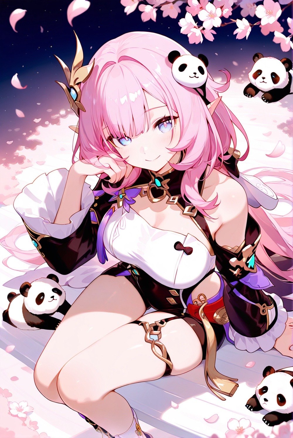 熊猫爱莉哦可爱吧。#人之律者 #爱莉希雅 崩坏三 #致爱莉希雅