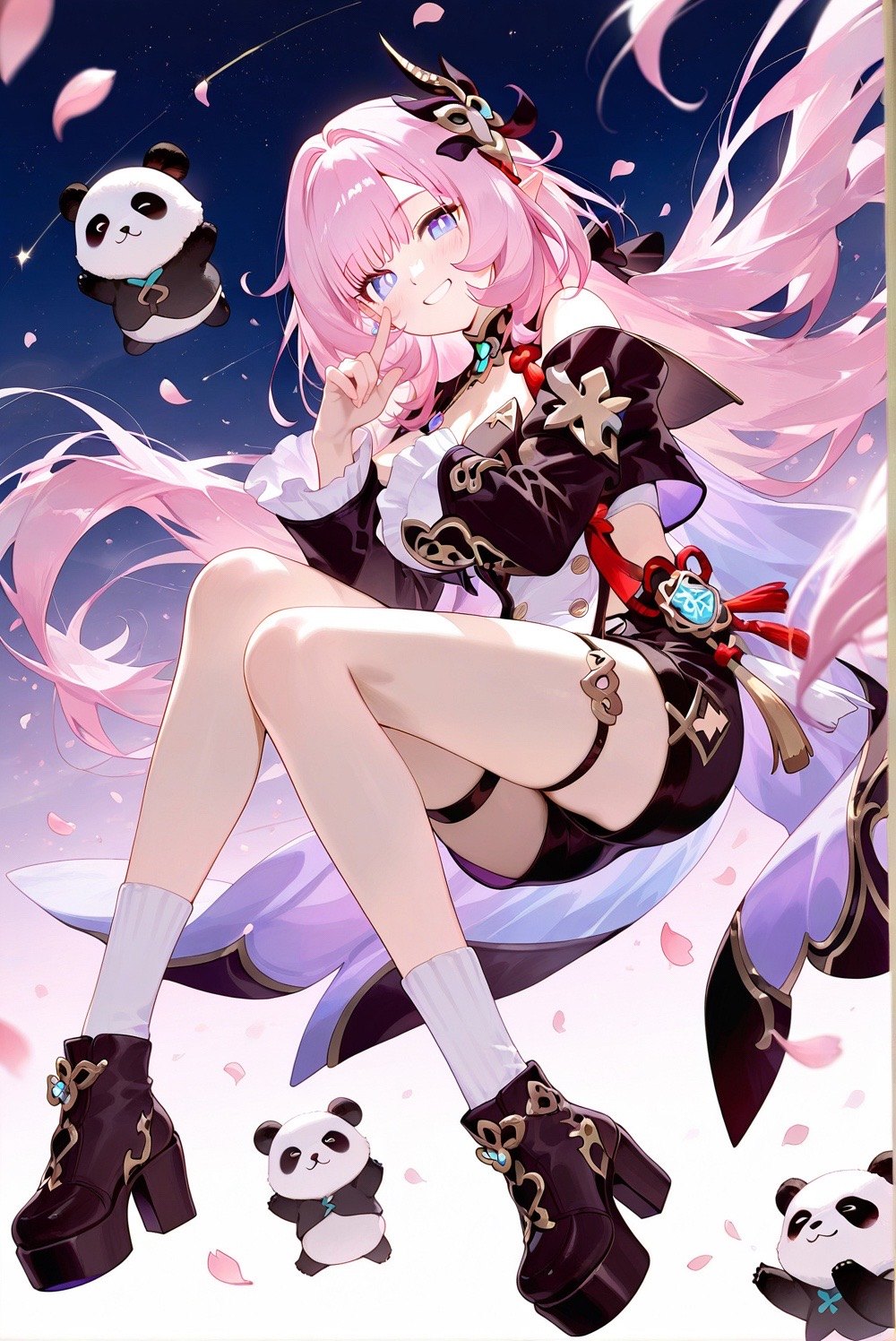 熊猫爱莉哦可爱吧。#人之律者 #爱莉希雅 崩坏三 #致爱莉希雅