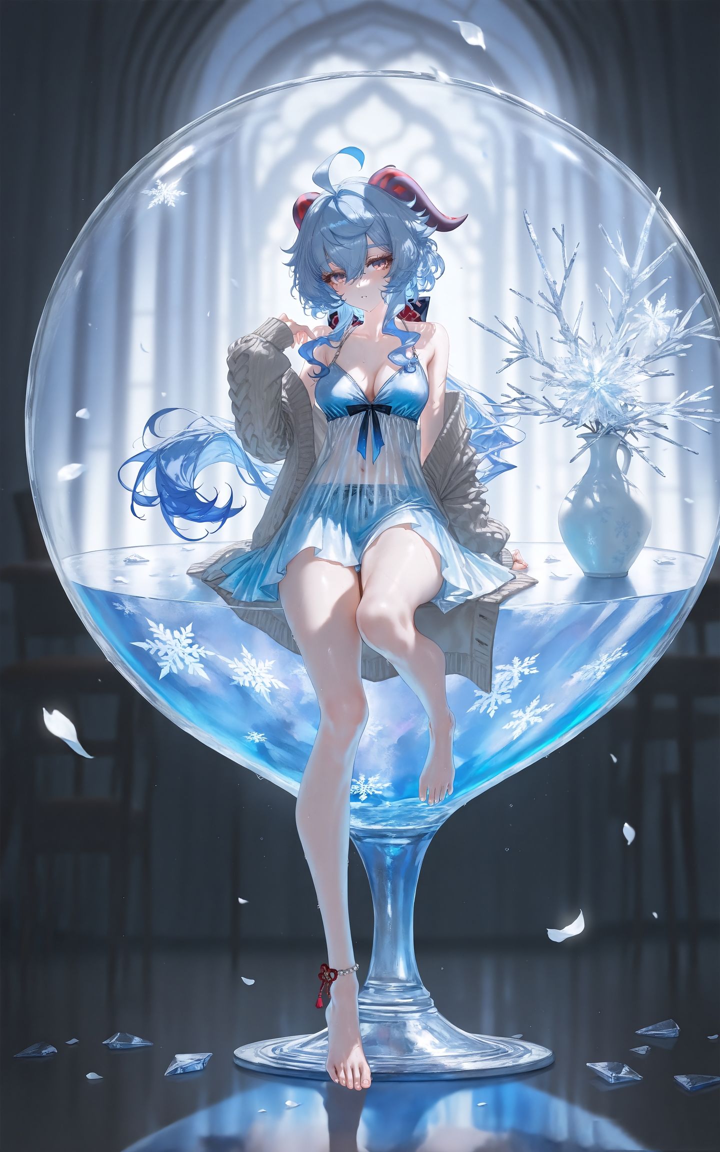 原神甘雨「冰铃私语·朝夕相伴」#1。#原神 #二次元美图 #手机墙纸 #二次元 #甘雨