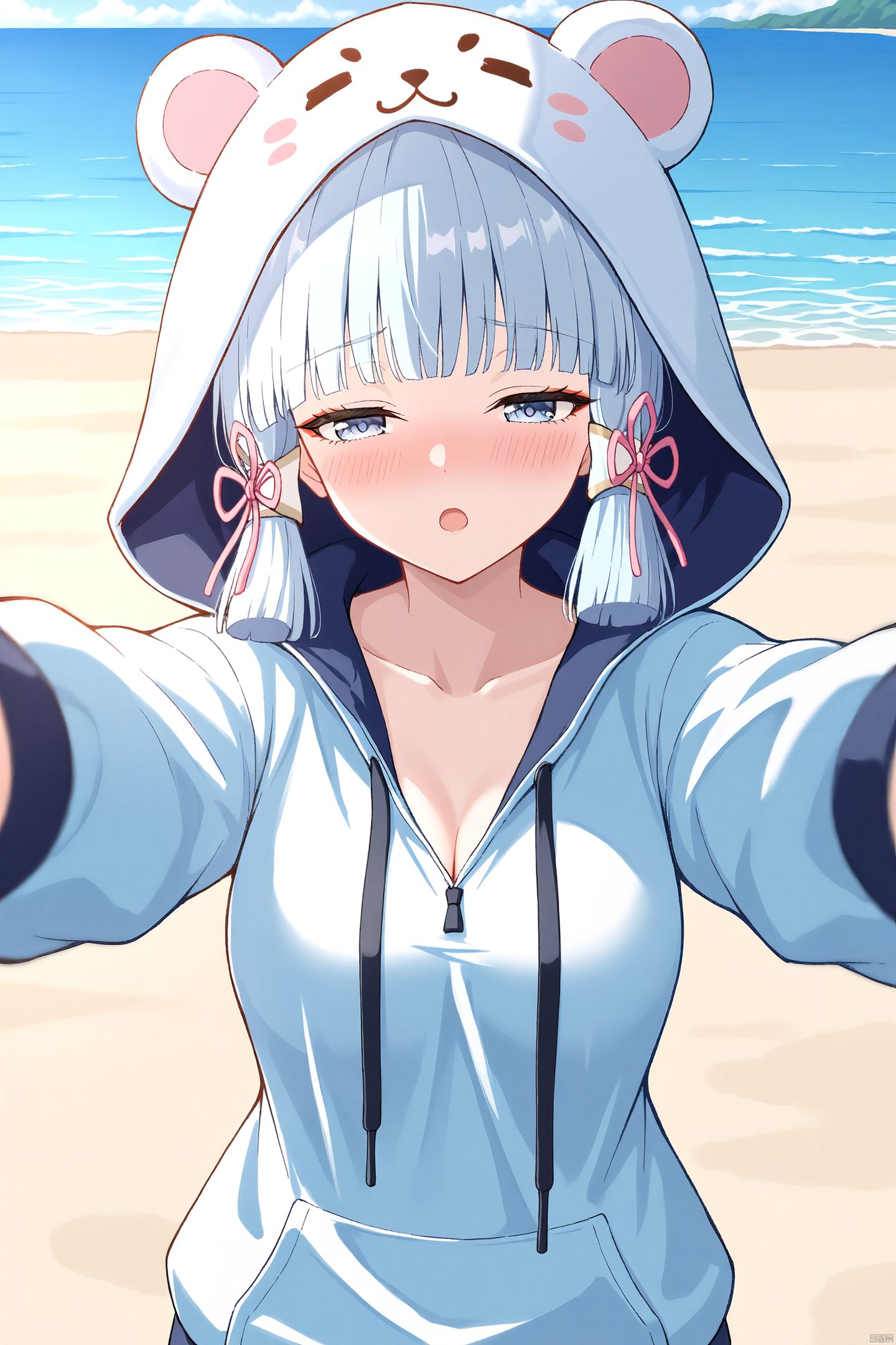 手机壁纸系列。百变绫华#二次元少女 #二次元美图 #神里绫华