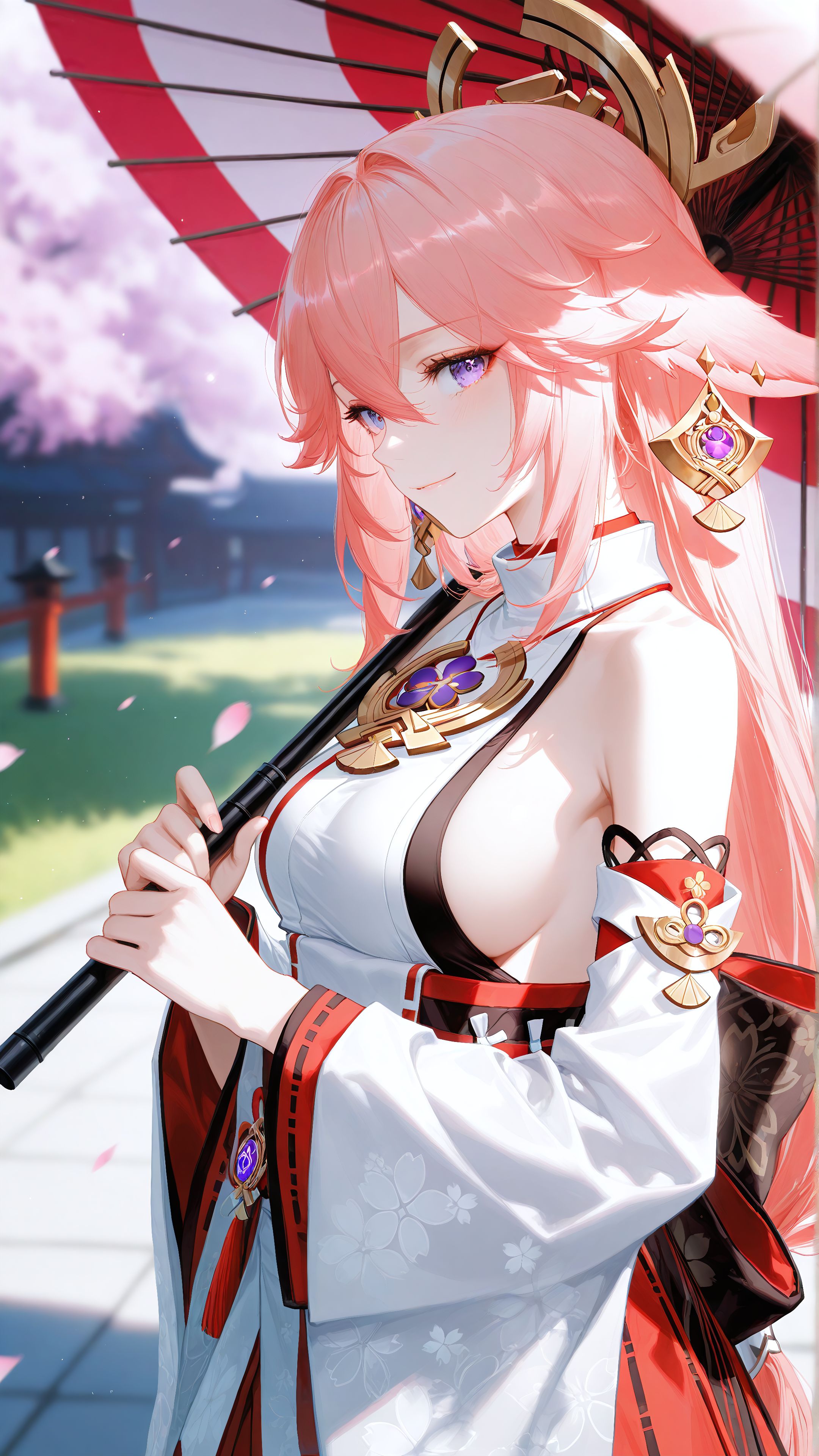 #原神 #八重神子 #ai绘画
