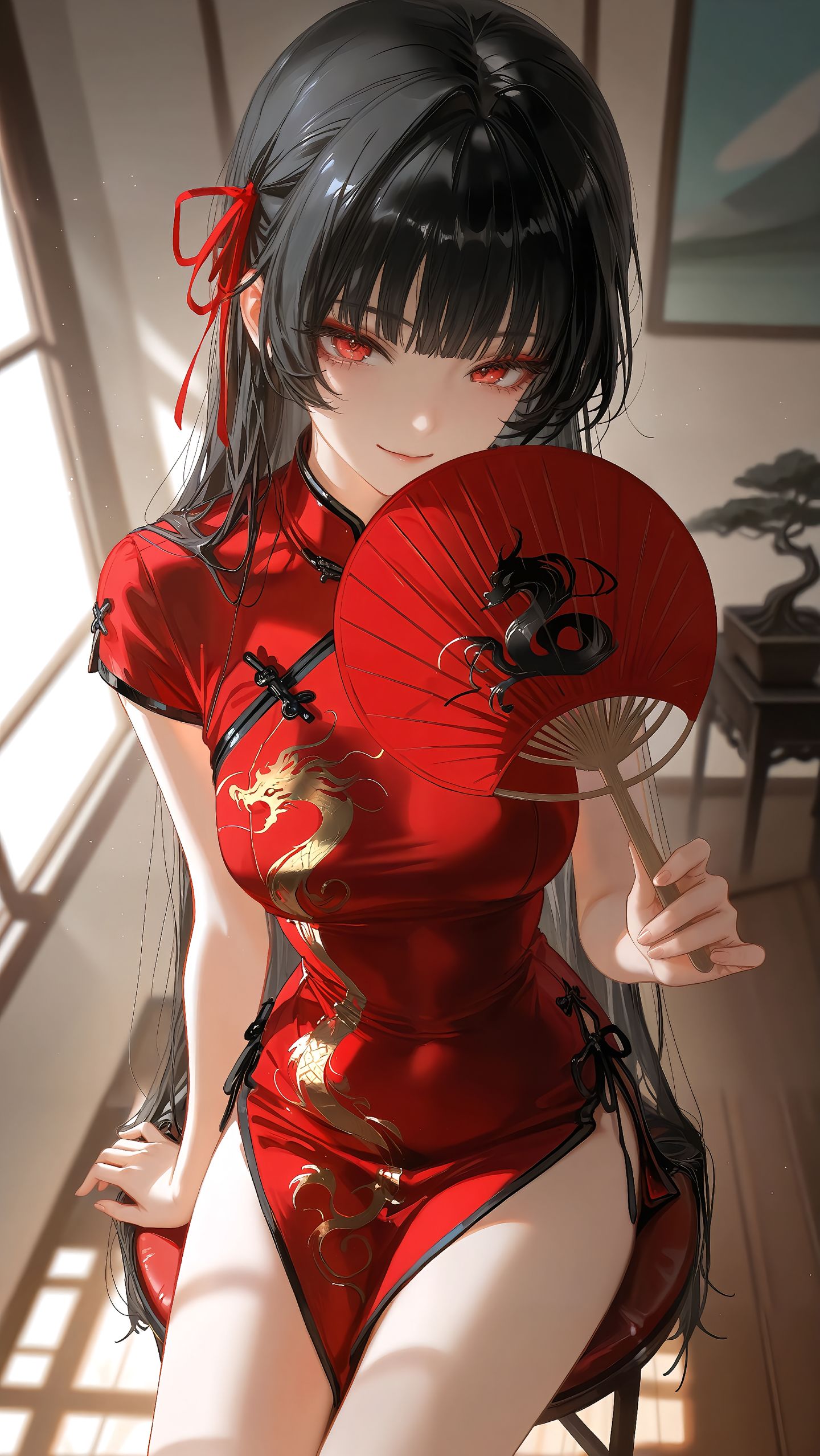 鸣潮角色穿上旗袍后~ 卡提希娅 坎特蕾拉 守岸人 尤诺